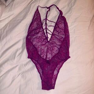 VICTORIA’S SECRET Thong Bodysuit in Fuschia Pink - NEW - XS